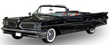ポンティアック ボンネビル オープンコンバーチブル 1959年 リージェントブラック (ミニカー)