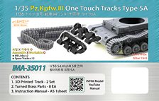 Pz.Kpfw.III One Touch Tracks Type 5A (3D printing) (Plastic model)