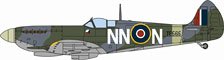 1945 スピットファイア Ixe Raf No.310 (チェコ) Sqn. マンストン (完成品飛行機)