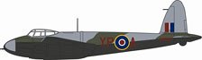 1943 DH モスキート NF MkII P.G.ワイカム Raf #23 Sqn マルタ (完成品飛行機)