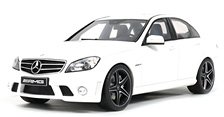 メルセデスベンツ C63 AMG 2007 (ホワイト) (ミニカー)