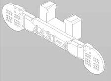 【Assyパーツ】 クロハ884 台車カバー (平面) (4個入り) (鉄道模型)