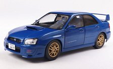 スバル インプレッサ WRX STI 2003 (ブルー) (ミニカー)