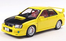 スバル インプレッサ WRX STI ソリドワークス 2003 (イエロー) (ミニカー)
