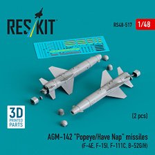 AGM-142 ポップアイ/ハヴ・ナップ 空対地ミサイル (2個入) (プラモデル)