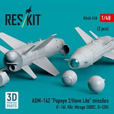 AGM-142 ポップアイII/ハヴ・ライト 空対地ミサイル (2個入) (プラモデル)