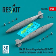Mk.84/BLU-117 2000ポンド爆弾 w/BSU-36/Bフィン (海軍型) (2個入) (プラモデル)