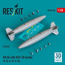 Mk.84 2000ポンド爆弾 w/BSU-50 遅延落下装置 (空軍型) (2個入) (プラモデル)