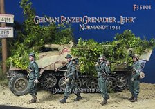 GERMAN PANZER GRENADIER `LEHR` Normandy 1944 (Set of 4) (Plastic model)