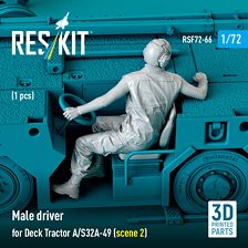 アメリカ海軍 A/S32A-49 艦載 牽引トラクター用男性ドライバー (シーン2) (プラモデル)