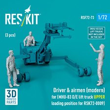MHU-83D/E (後期型) 爆弾ローダー (リフトアップポジション) 現用クルー (3体入、レスキット RSKS72-0009用) (プラモデル)