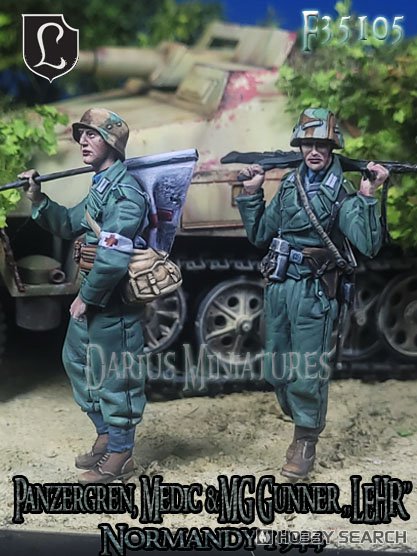 PANZER GRENADIER MEDIC&MG 42 GUNNER `LEHR` Normandy 1944 (Set of 2) (Plastic model) その他の画像1