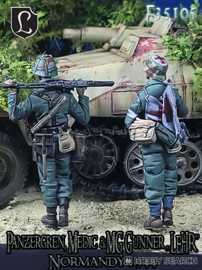 PANZER GRENADIER MEDIC&MG 42 GUNNER `LEHR` Normandy 1944 (Set of 2) (Plastic model) その他の画像2