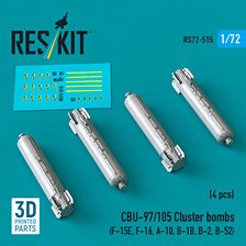 CBU-97/105 クラスター爆弾 (4個入) (プラモデル)