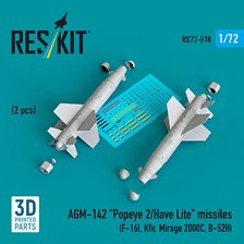 AGM-142 `Popeye 2/Have Lite` missiles (2 pcs) (Plastic model)