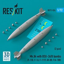 Mk.84 2000ポンド爆弾 w/BSU-36/Bフィン (空軍型) (2個入) (プラモデル)