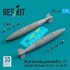 Mk.84/BLU-117 2000ポンド爆弾 w/BSU-36/Bフィン (海軍型) (2個入) (プラモデル)