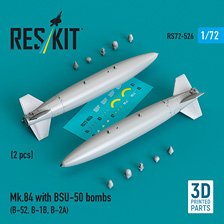 Mk.84 2000ポンド爆弾 w/BSU-50 遅延落下装置 (空軍型) (2個入) (プラモデル)