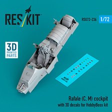 ラファールC/M コックピット w/3D内装デカール (ホビーボス用) (プラモデル)