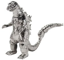 CCP Middle Size Series [Vol.13] Godzilla (1964) Plated Paint Silver Ver. (Completed)