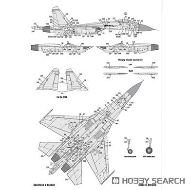 Su-27/Su-27UB ウクライナ空軍 (青迷彩)w/データステンシルデカール (デカール) その他の画像8
