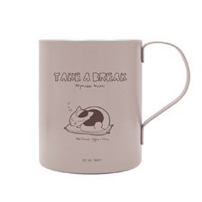 Natsume Yujincho Nap Nyanko-sensei Layer Stainless Mug Cup (Painted) (Anime Toy)
