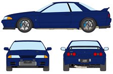 BUILT BY LEGENDS Mine`s Skyline GT-R(BNR32) ナラブルー (ミニカー)