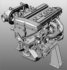 2T-G Engine (Metal/Resin kit)