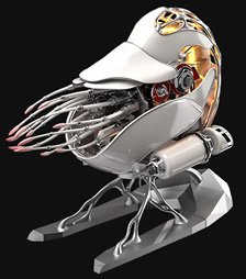【銀行振込前入金】 極械海神計画-02 組み立て式 オウムガイ (塗装版) (組み立てキット)
