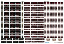 【私鉄各社/N】 8000形 / 8800形 ＜駅ナンバリング＞ [マイクロエース製品対応] (フィルムシール) (鉄道模型)