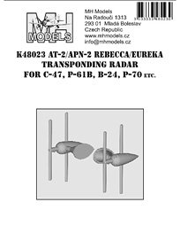 WW.II 米軍機用AT-2/APN-2 レーダーアンテナ (2個入) (プラモデル)
