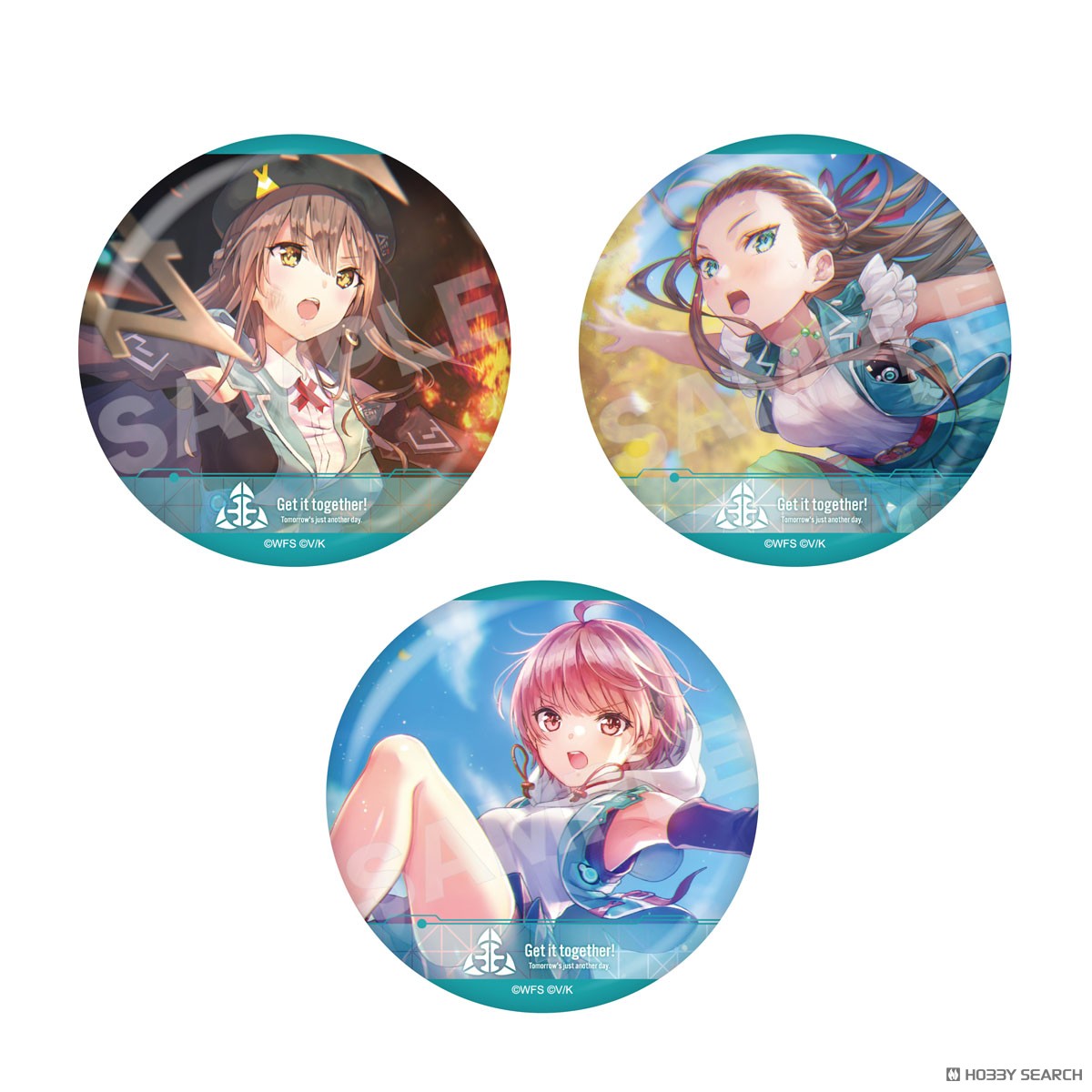 ヘブンバーンズレッド 缶バッジ 06 第31E部隊 (6個セット) (キャラクターグッズ) 商品画像2