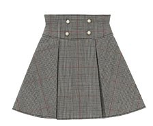 AZO2 Corset Mini Skirt Black Check (Fashion Doll)