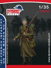 40 - French infantry on the march 1 (Plastic model)