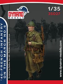 40 - French infantry on the march 6 (Plastic model)
