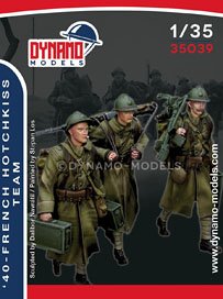 40 - French Hotchkiss Team (3 Pieces) (Plastic model)
