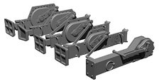 WWII ドイツ ジャッキセット(5個入) (プラモデル)