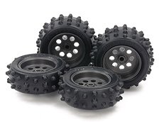 GP547 EZシャーシ スパイクタイヤ＆ホイールセット (ミニ四駆)