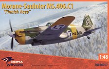 Morane-Saulner MS 406.C1 `Finnish aces` (Plastic model)