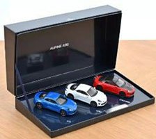 アルピーヌ A110 2025 3台セット ギフトボックス フランス国旗カラー (ミニカー)