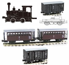 宮崎交通株式会社鉄道部 編成セット (コッペル4号機 T車キット・有蓋車ワ105 (1軸動力付) ・フハ4.5 (後期・鋼板仕様) ・有蓋緩急車 ワフ102) (鉄道模型)