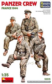 PANZER CREW. FRANCE 1944. RESIN HEADS (Plastic model)