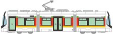 鉄道コレクション 富山地方鉄道市内軌道線 T100形 (第4編成) 104号車 (鉄道模型)