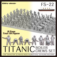 RMS タイタニック 機関室乗組員セット(120体入) (プラモデル)