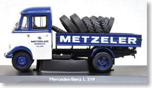 メルセデス・ベンツ L319 MERZELER タイヤ積載 (ブルー) (ミニカー)