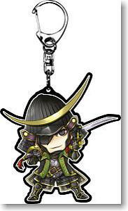 Samurai Warriors 3 Mini Chara Key Ring Date Masamune (Anime Toy)