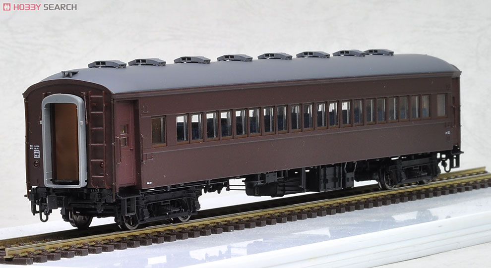 1/80 J.N.R. Type SUHAFU32 (Single Roof / Without Rivet / Grape Color No.2 / Without Stripe) (Passenger Car Series 32) (Model Train) Item picture2