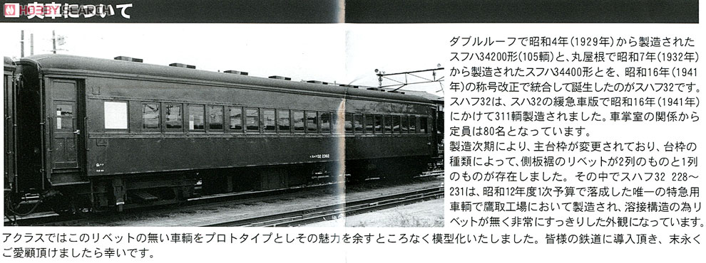 1/80 J.N.R. Type SUHAFU32 (Single Roof / Without Rivet / Grape Color No.2 / Without Stripe) (Passenger Car Series 32) (Model Train) About item1
