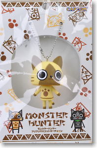 Monster Hunter Furifuri Mascot Key Chain Airou (Anime Toy)