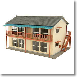 [Miniatuart] Visual Scene Series : Apartment Building (Unassembled Kit) (Model Train)